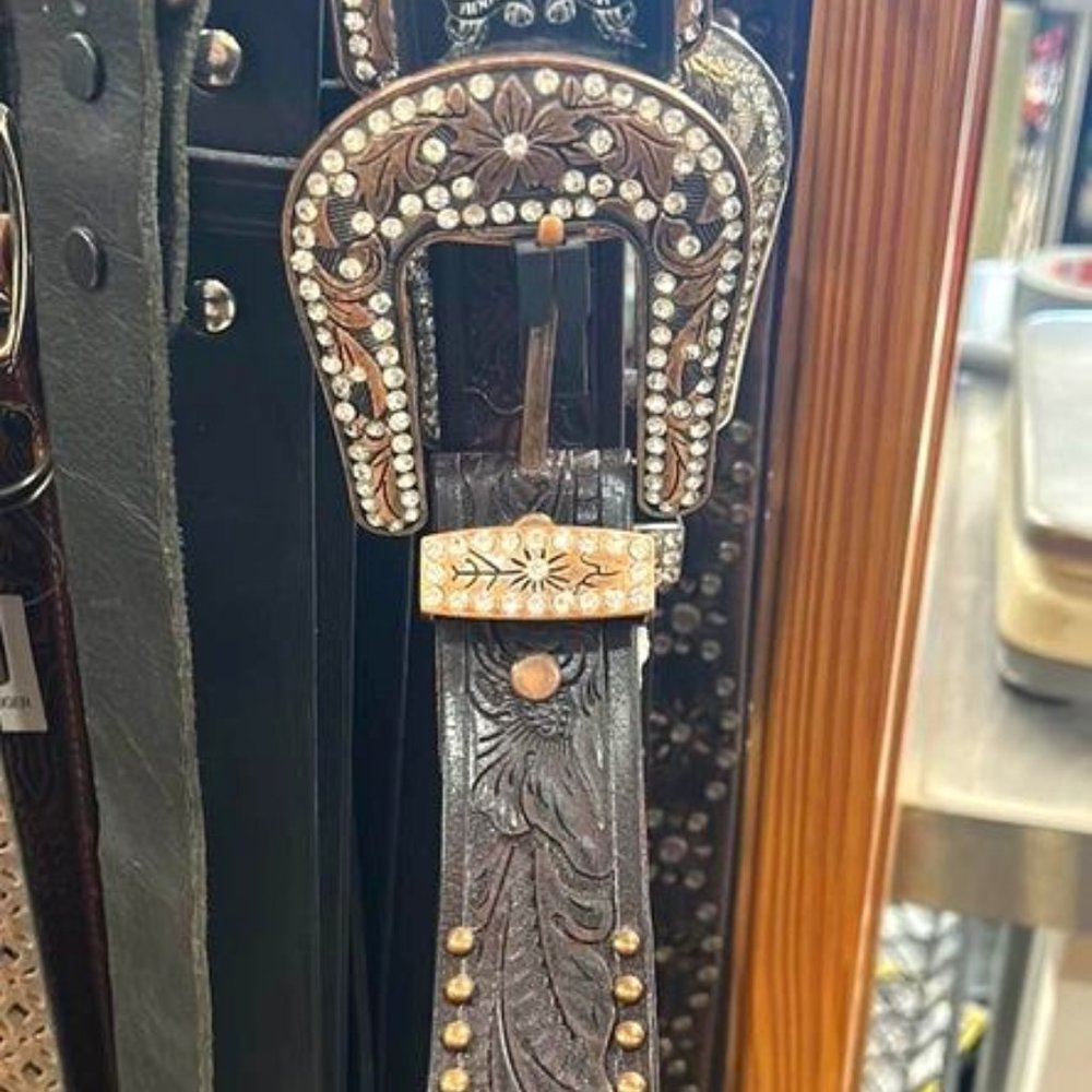 Angel Ranch Women’s Belt, Bronze, XL